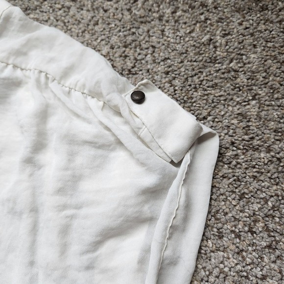 ANA Women Top Shirt Blouse Extra Large White Button Front Hi Low Hem Dress XL - Picture 4 of 8